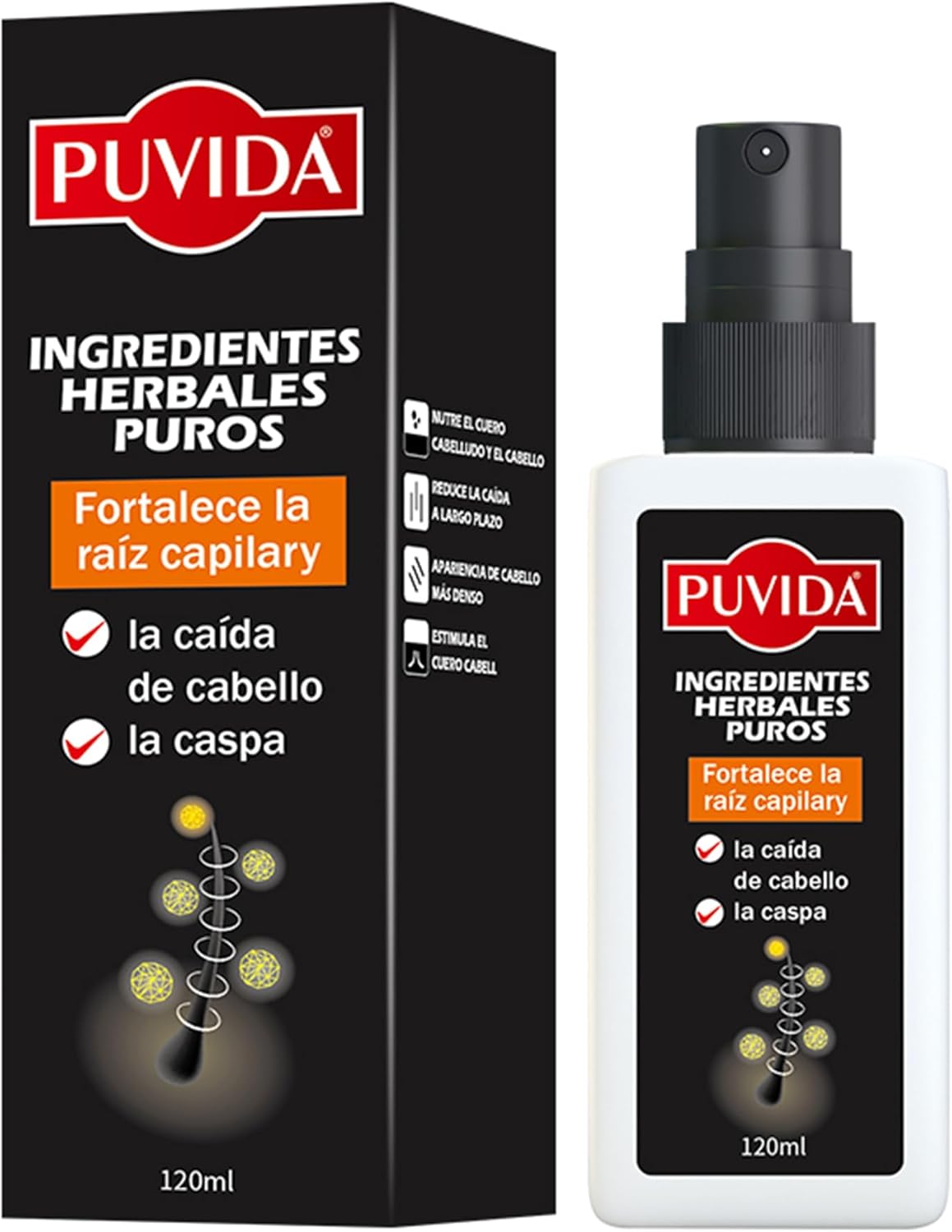 Hair Growth Spray 120ml - Nourishing Scalp Treatment for Fuller Looking Hair, Hydrates Dry Scalp & Supports Hair Follicle Health