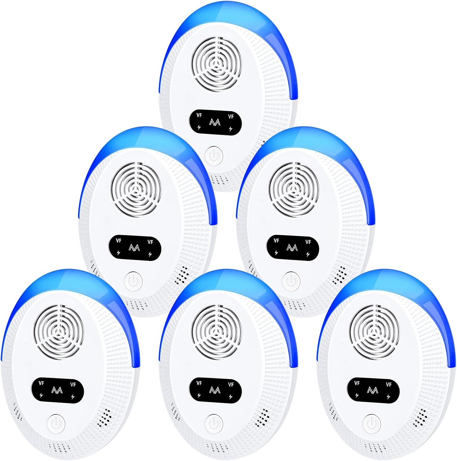 2025 Upgraded Version Ultrasonic Pest Repeller 6 Packs, Mouse Repellent, Indoor Pest Control for Roach Rodent Mouse Bugs Mosquito Mice Spider Ant Fleas Insects Cockroach