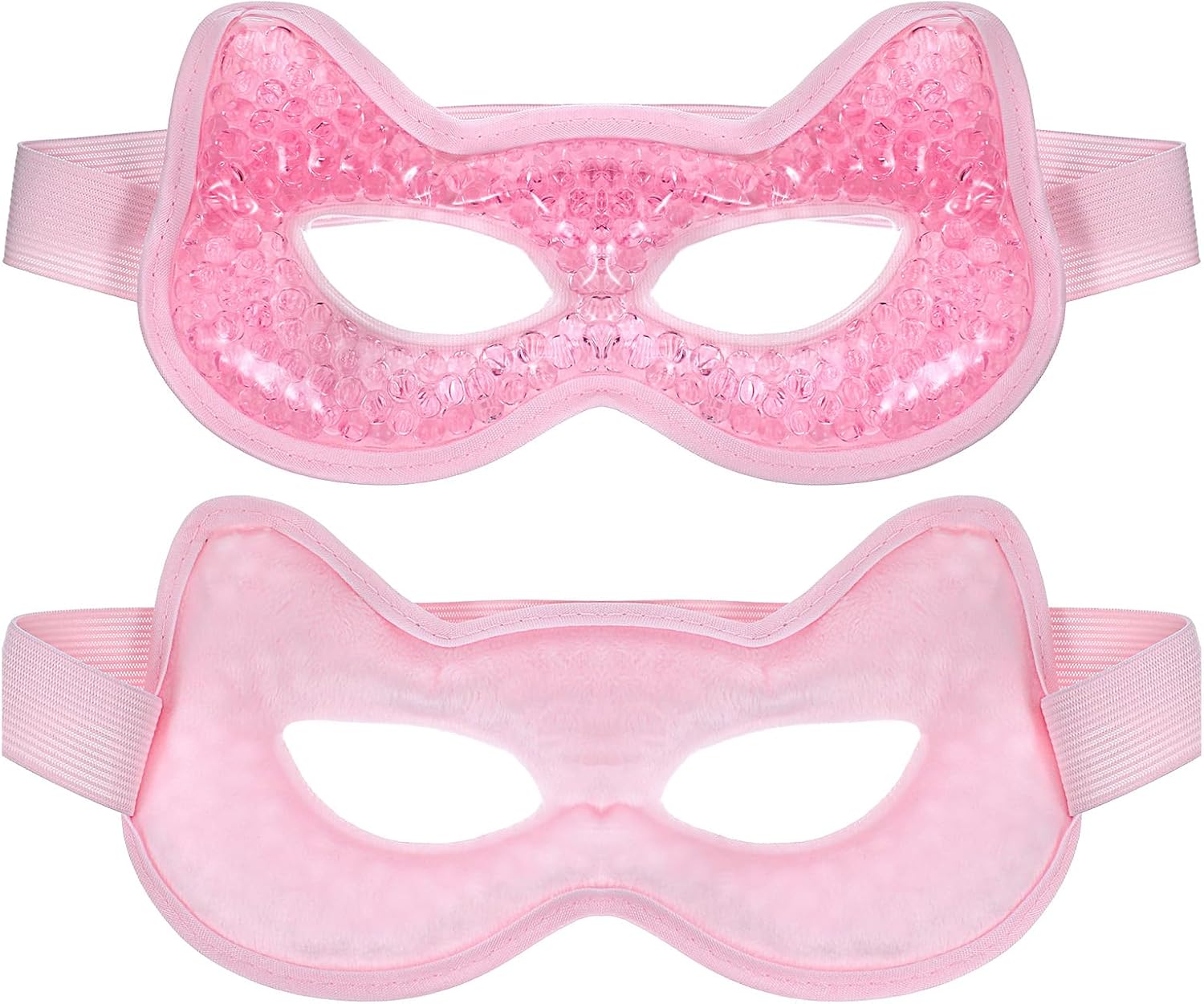 Cooling Eye Mask Gel Bead Eye Packs Hot Cold Compress Reusable Face Mask for Dry Puffy Eyes Puffiness Dark Circles Headaches Sleeping Stress Relief Skin Care Men Women