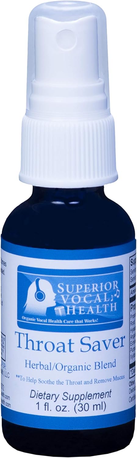 Throat Saver Herbal/Organic Vocal Spray for Singers