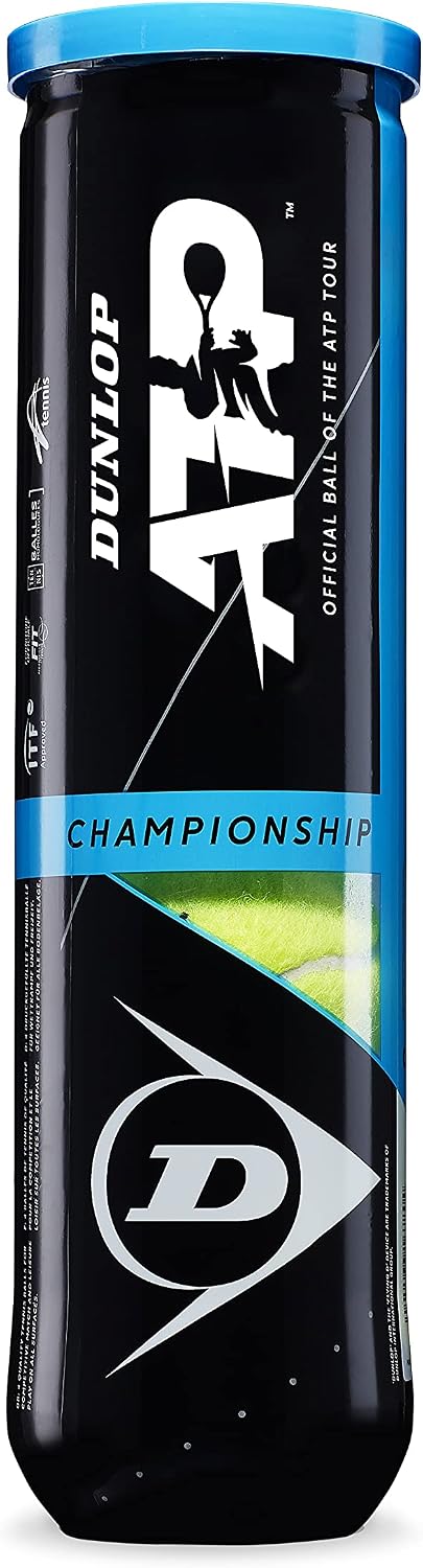 DUNLOP Tennis Ball ATP Championship – for Clay, Hard Court & Grass