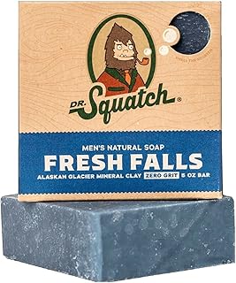 Dr. Squatch All Natural Bar Soap for Men with Zero Grit, Fresh Falls
