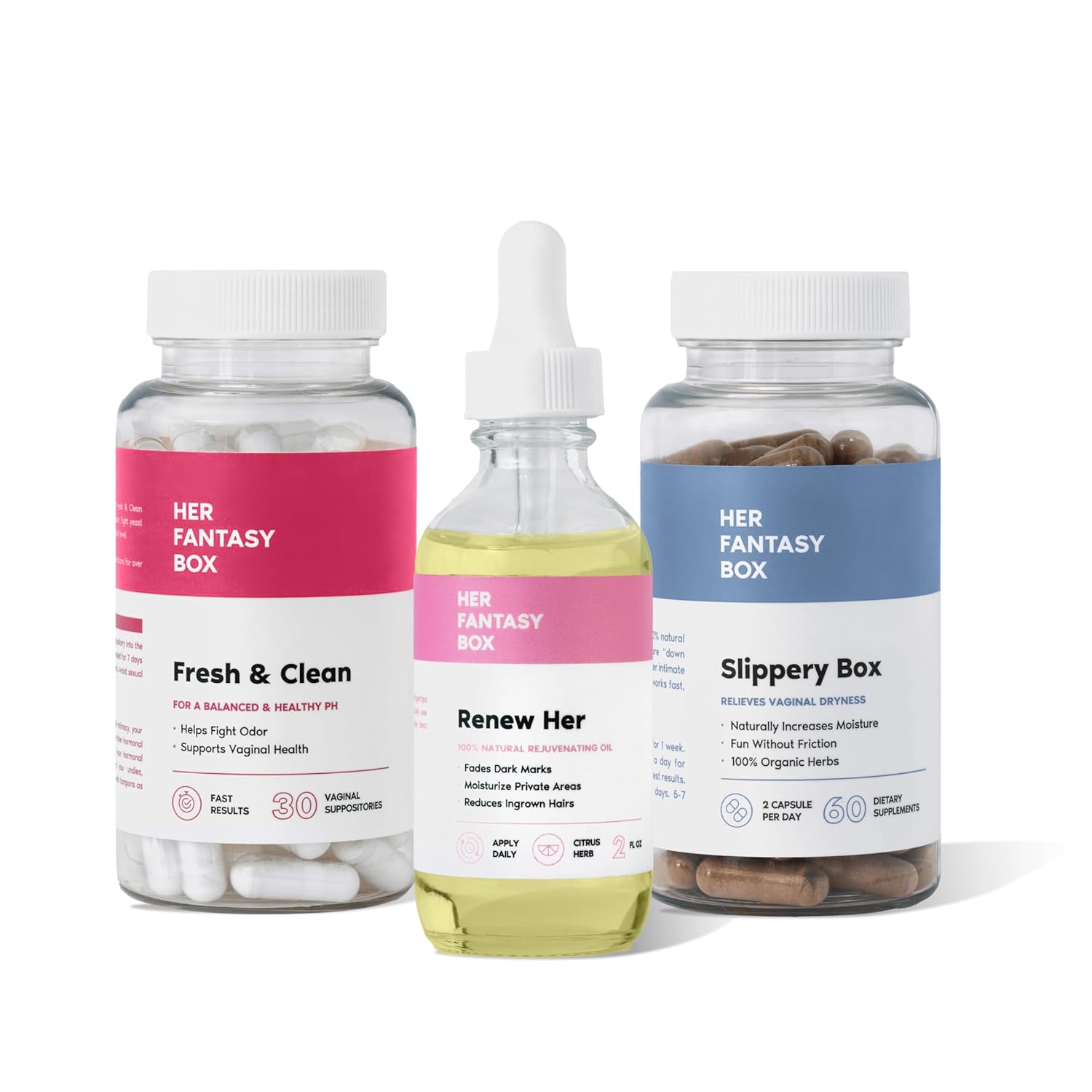 Her Fantasy Box | Her Fantasy Bundle: Premium Vaginal Care Products for Ultimate Comfort & Wellness