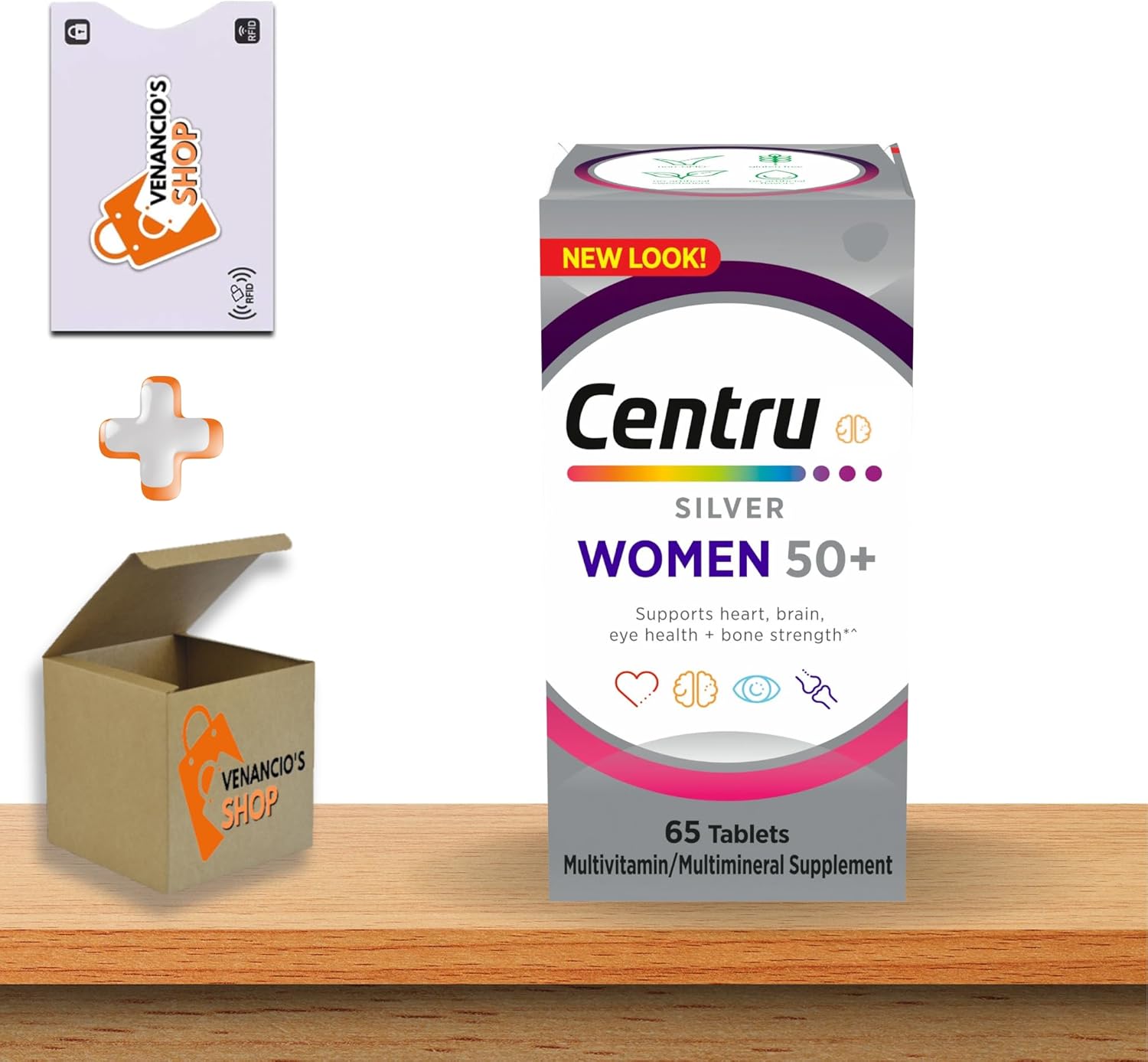Centrum Silver Women 50 Plus Multivitamin – 65 Tablets – Daily Supplement with Vitamins and Minerals for Senior Women’s Health, Energy, and Immune Support (Pack of 1)