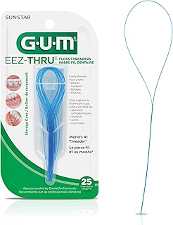 GUM Eez-Thru Floss Threaders -- 25 Pieces - 2pc