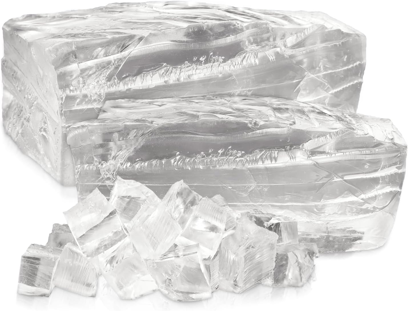 5LB Jelly Wax for DIY Candle Making, Soft & Elastic Crystal Clear Gel Wax for Candle Making & Decorative Accents & Handcraft Scente Candles.