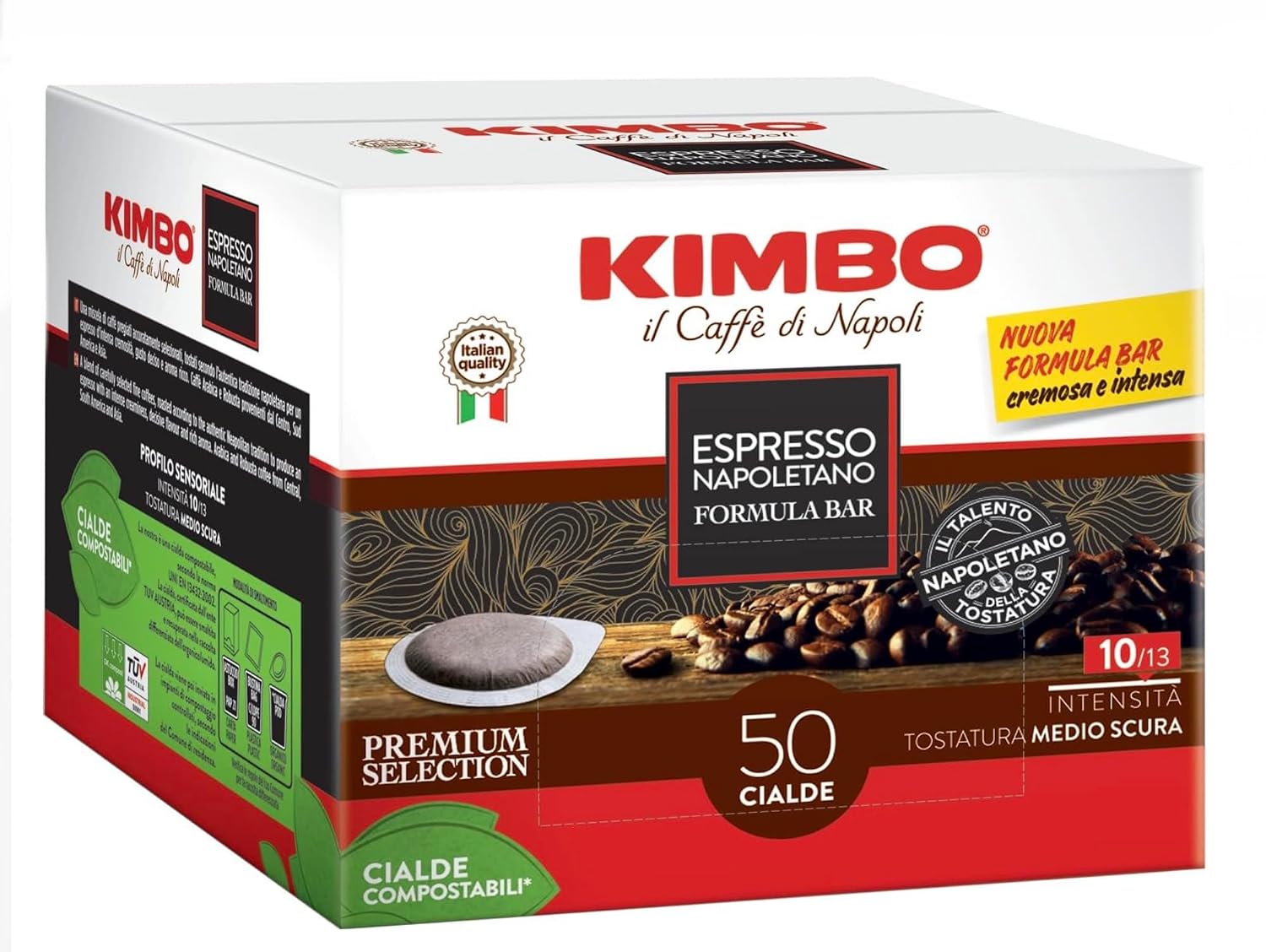 Kimbo Coffee ESE Espresso Pods (Espresso Napoletano, 200 Pods)