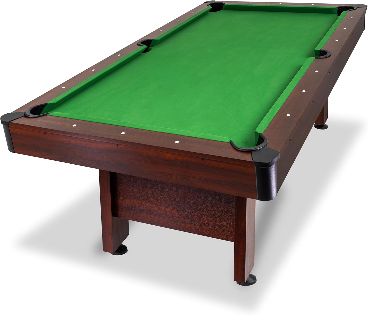 GoSports 7 ft Pool Tables with Wood Finish - Gray or Green Felt - Billiards Game Room Table for Adults & Family - Accessories Not Included