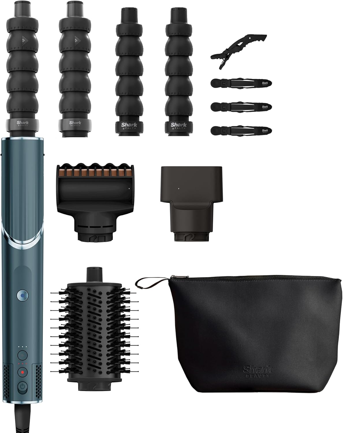 Shark FlexStyle Multi Hot Air Styler & Hair Dryer with Auto-Wrap Curlers, Brushes, and Concentrator – No Heat Damage, Versatile Styling, for All Hair Types