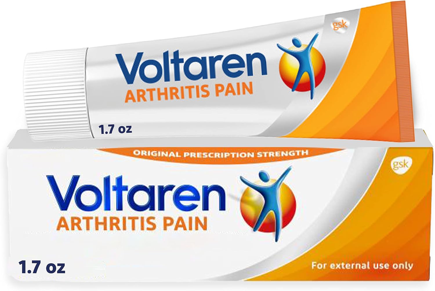 Voltaren Arthritis Pain Gel, Diclofenac Pain Relief Cream, 50 g Tube | Prescription Strength Topical Arthritis Pain Relief with Diclofenac, Targets Inflammation, Improves Mobility, Easy Open Cap