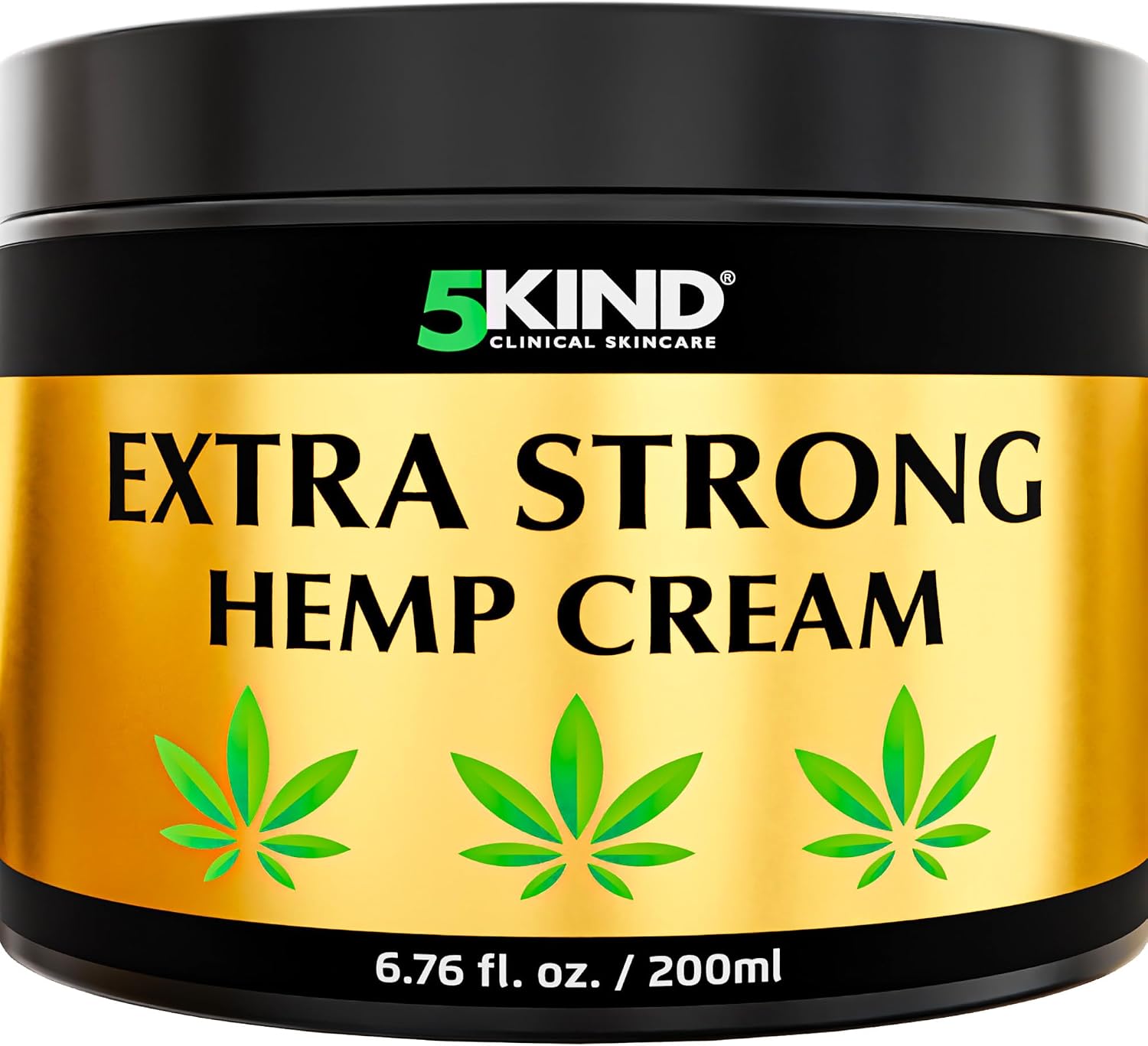 5Kind Extra Strong Hemp Cream 6.76 fl oz - Maximum Strength