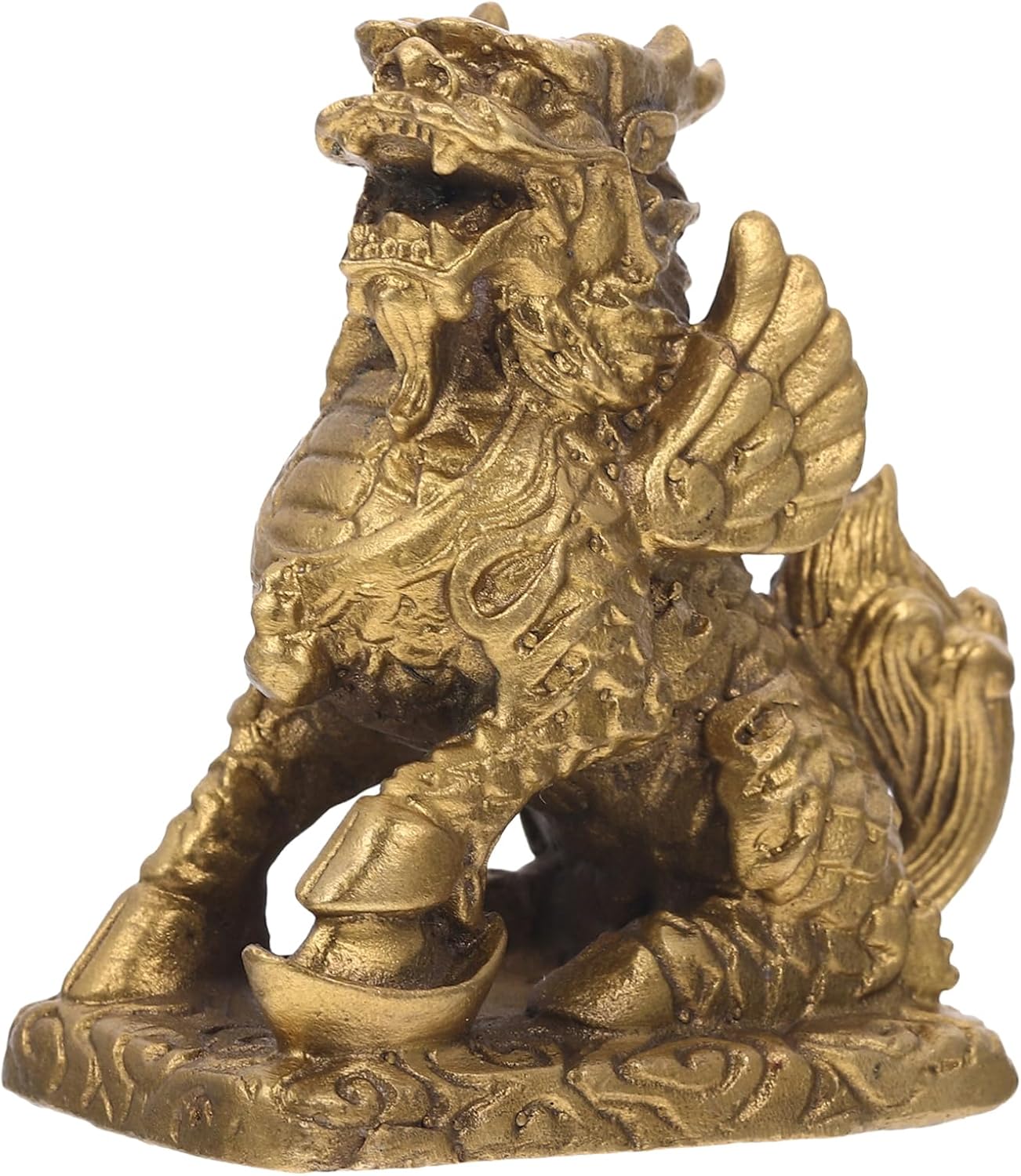 Levemolo Elegant Copper Unicorn Ornaments Unique Figurine Ornament Home Decor Products Chinese Dragon Decor