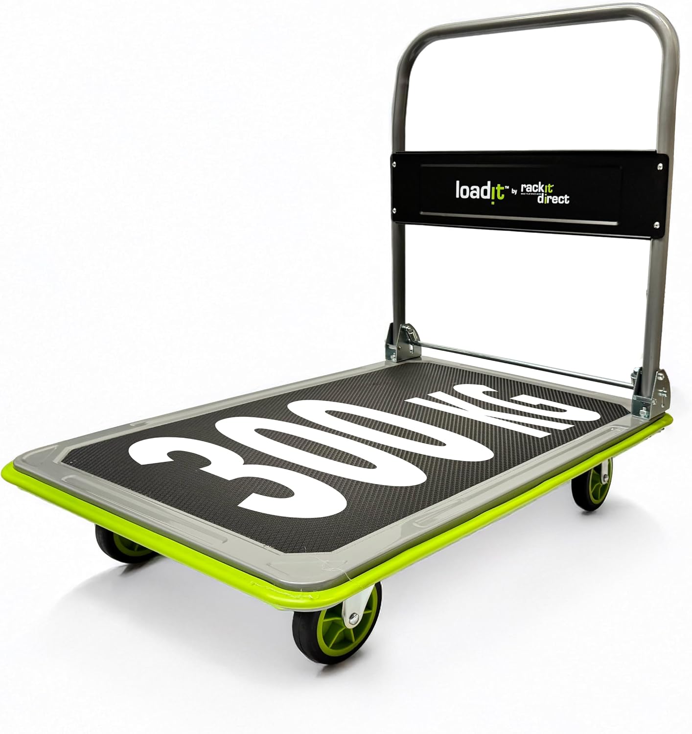 Loadit Folding 300kg Platform Trolley | Foldable Heavy-Duty Hand Truck | ISO & TUV GS Certified | Collapsible Sack Barrow Cart with Wheels