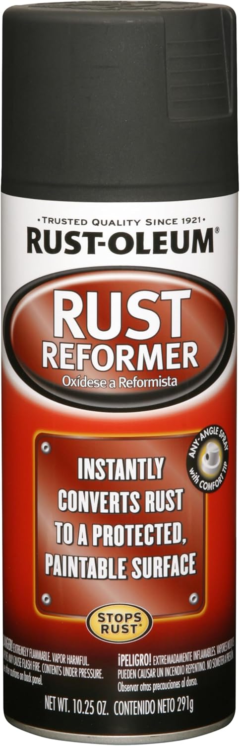 Rust-Oleum 248658 Rust Reformer Spray, 10.25 oz, Black