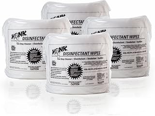 Monk - 69804R Disinfecting Gym Wipes 4 Refill Pack of 800 Count Wipes
