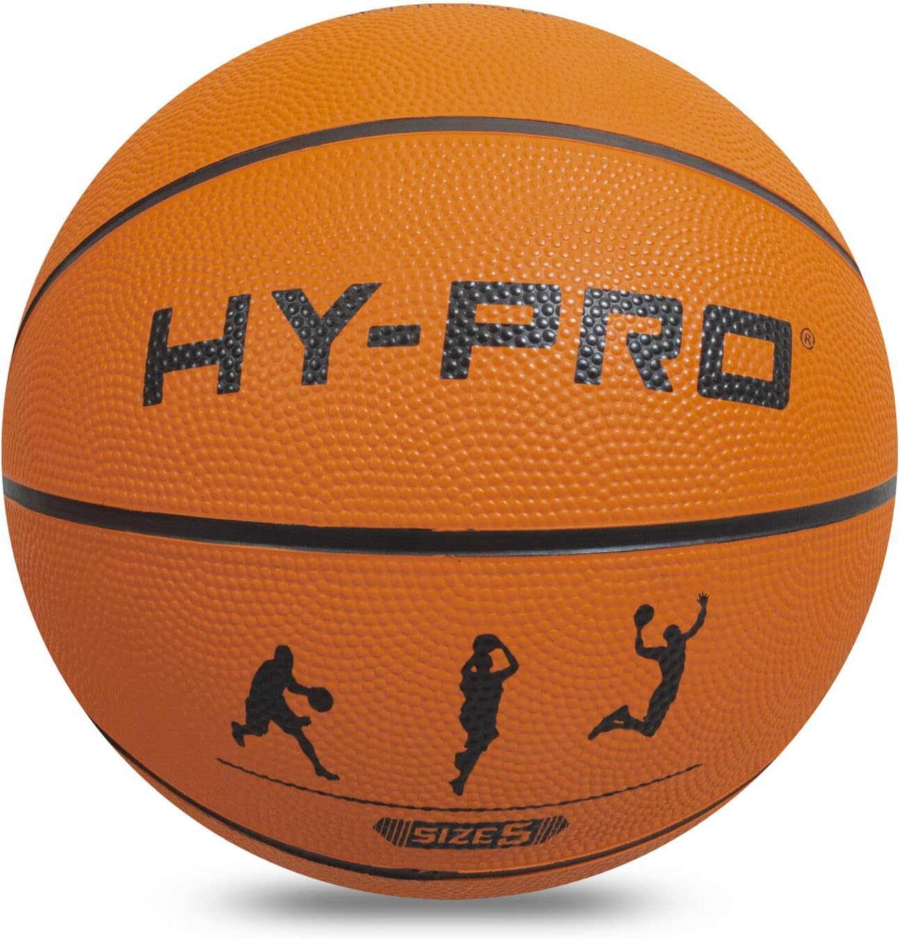 Hy-Pro Basketball Size 5 – Basketball Ball with Durable Rubber Compound, High Bounce, Pimpled Grip for Enhanced Control, Recreational Ball for Home and Court Play, Outdoor Indoor Basket Ball
