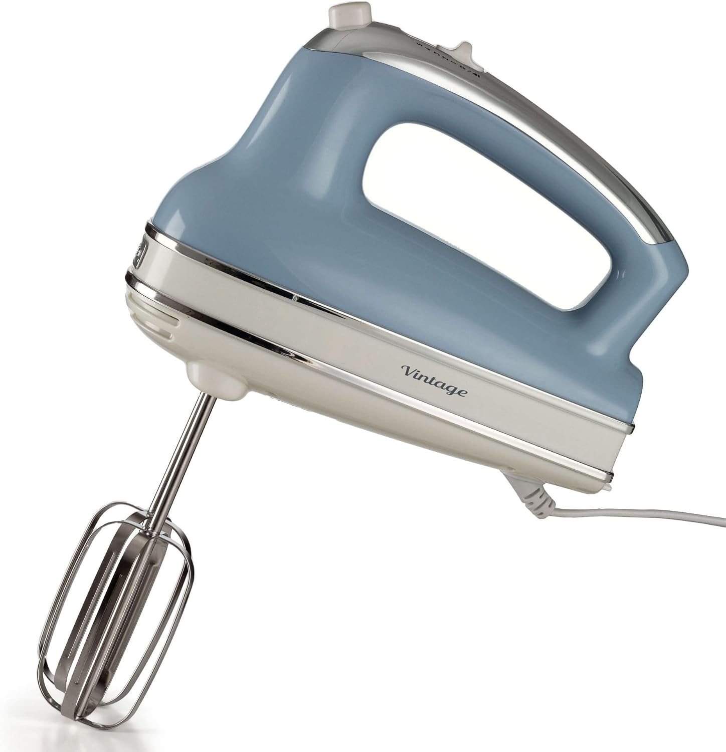 Ariete 548/05 Retro Style Hand Mixer Electric Whisk, 5 Speed & Turbo Function, Eject Button, Vintage Style, Blue