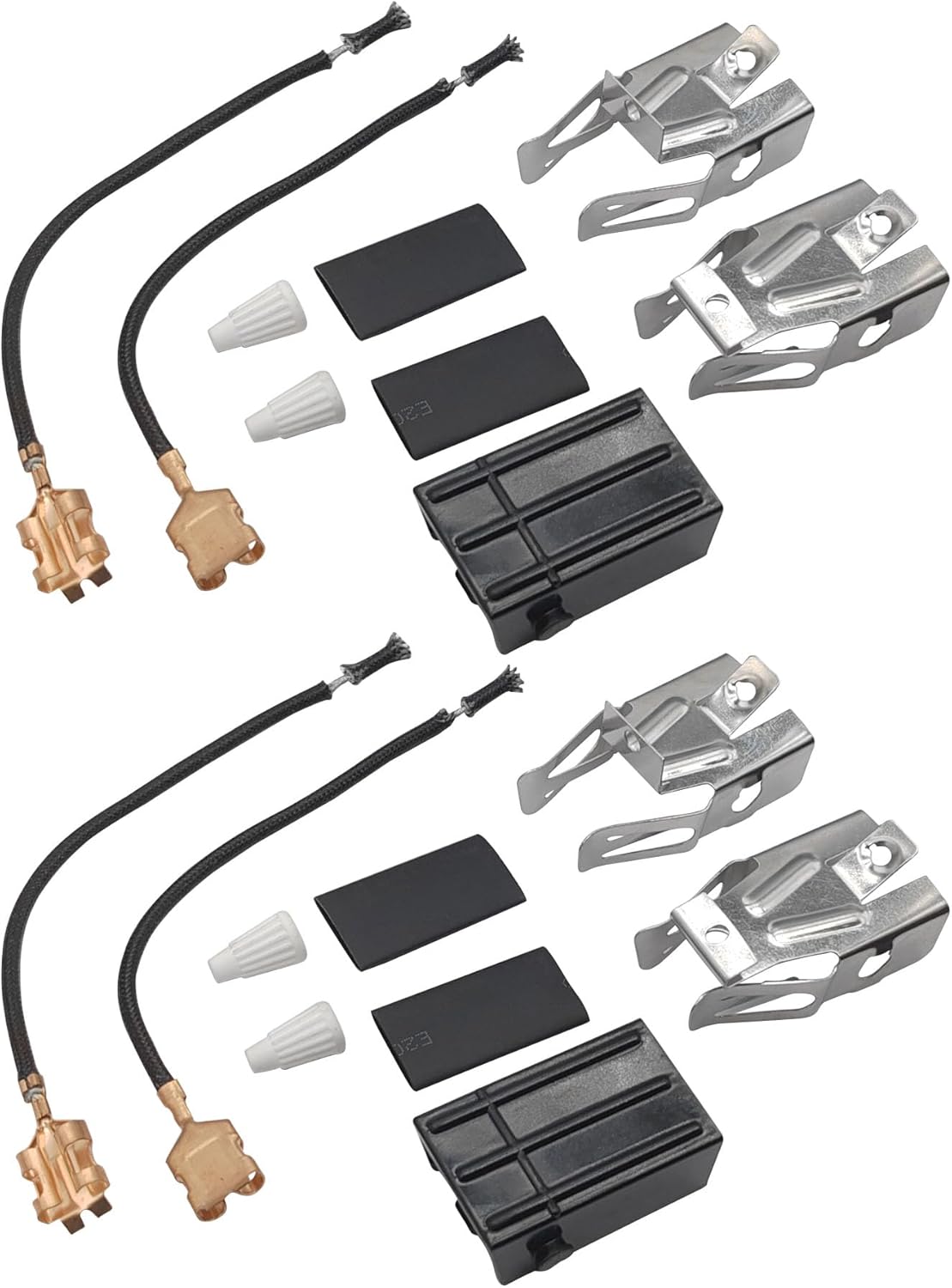 330031 2 Pack Universal Range Stove Element Plug Receptacle Block Fits Whirlpool Kenmore Electric Stove Range Burner Receptacle Kit AP3075808, PS340571,RR109,5301167733