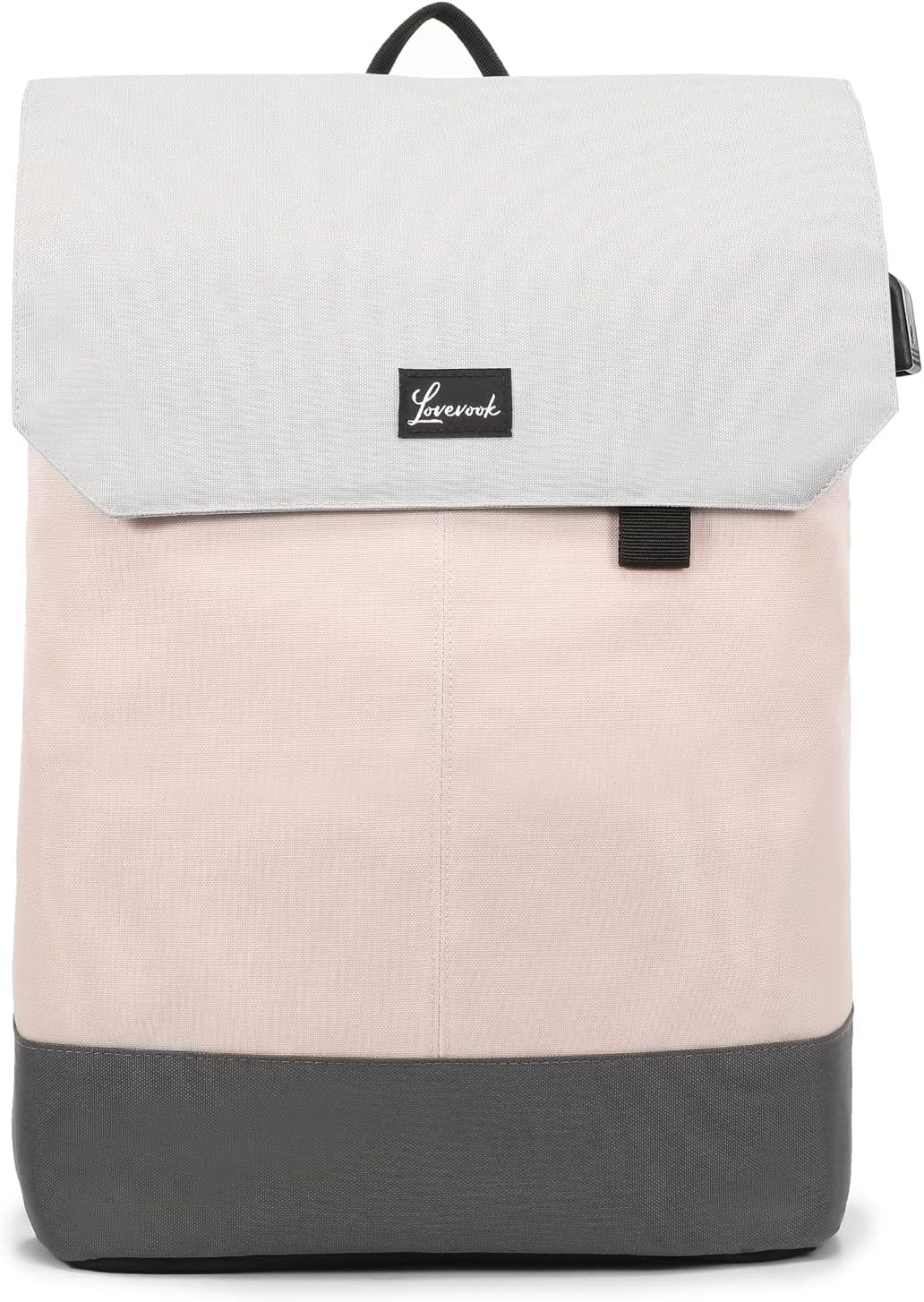 LOVEVOOK Women's 15.6 Inch Laptop Backpack, Waterproof Rucksack with USB Port, Travel Business College Work School Bag, Pink