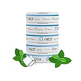 Nectr Nootropic Energy Pouches, Focus & Energy, Fresh Mint, Cognizin 62.5 mg, Caffeine 30 mg, 16 Pouches, Neuro Support, Sugar Free, 5 Pack of Cans