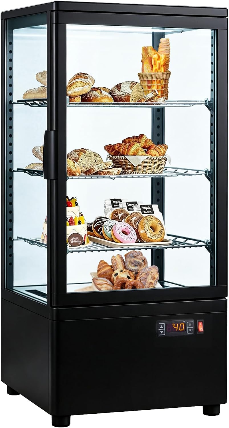 Compact Refrigerator, Countertop Display Cases for Pastry & Food