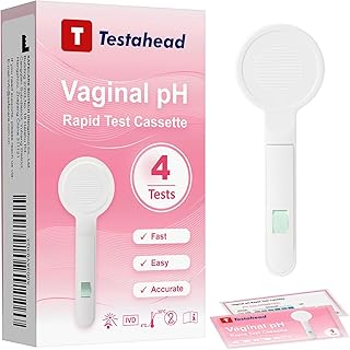 Vaginal pH Test Strips, Feminine Health Vaginal pH Test Strips Kits for Bacterial Vaginitis, Trichomonas Vaginitis, Individual Aluminum Foil Wrapped (4-Packs)- Genuine Sole Seller (haohui-bio)