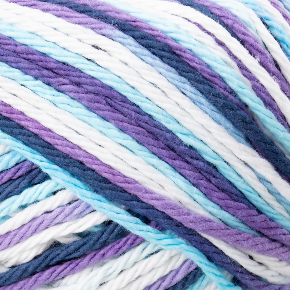 3 Pack 100% Cotton Yarn - Size 4 Medium Weight - Perfect for Crafting, Clothing, Accessories and More!