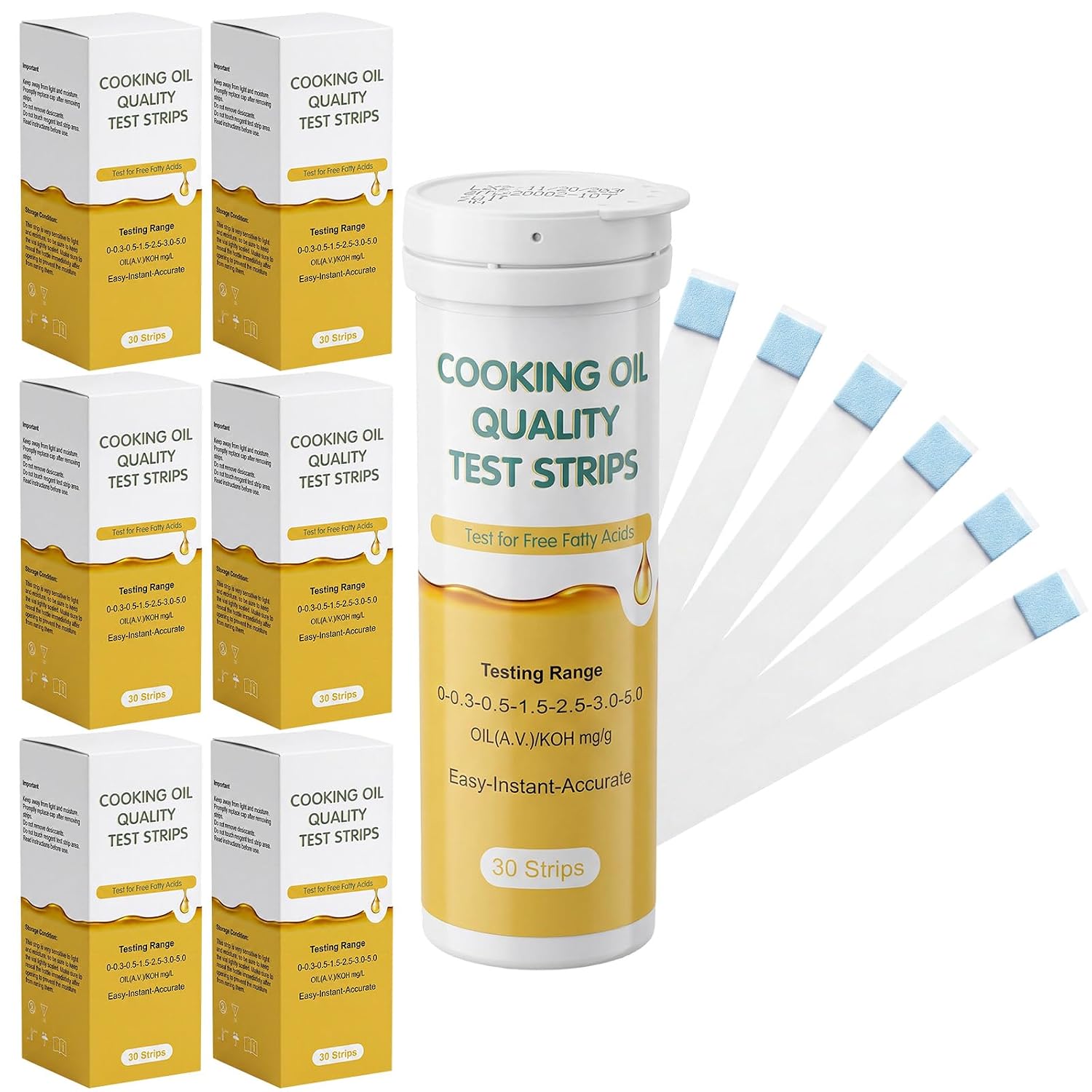 180 Pcs Frying Oil Test Strips FFA
