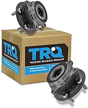 TRQ Front Wheel Hub Bearings Assembly Set Compatible with 2011-2017 Lexus CT200h 2010-2015 Toyota Prius 2012-2015 Prius Plug-In