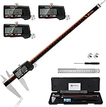 HARDELL Digital Caliper 0-12 Inch/300mm with Large LCD Screen, Electronic Digital Vernier Caliper Auto-Off Feature, Inch/MM/Fraction, Digital Ruler for 3D Printing/Jewelers/Woodworkers