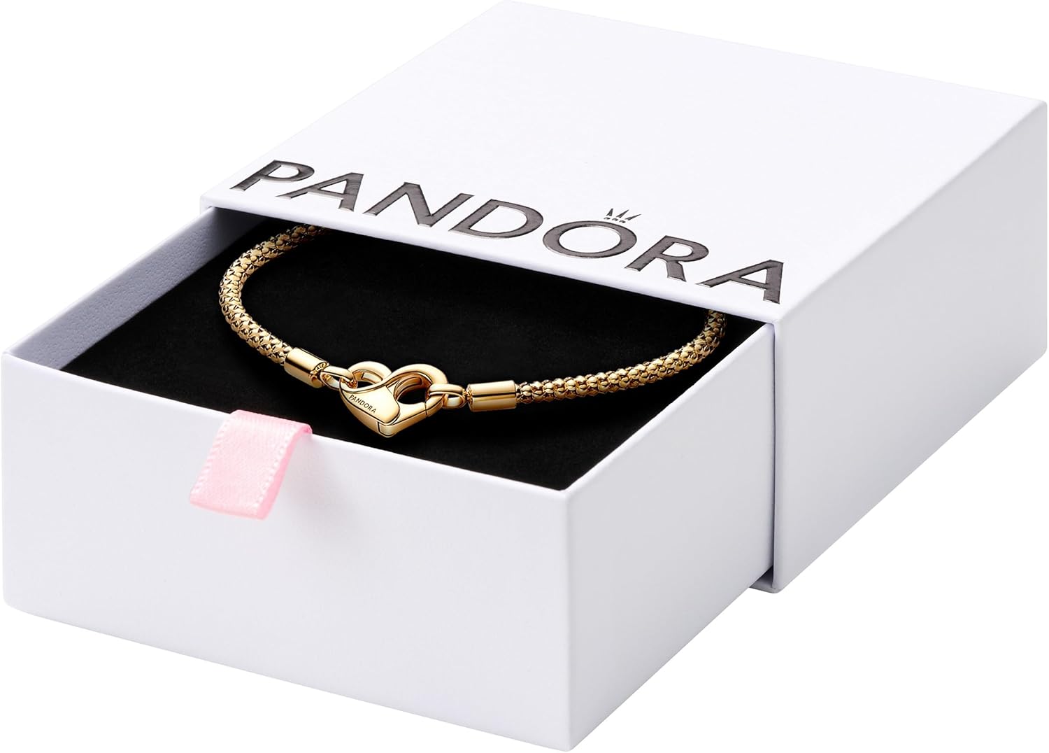 Pandora Moments Studded Chain Bracelet - Compatible Moments Charms - Charm Bracelet for Women - Gift for Her - With Gift Box - 7.1''