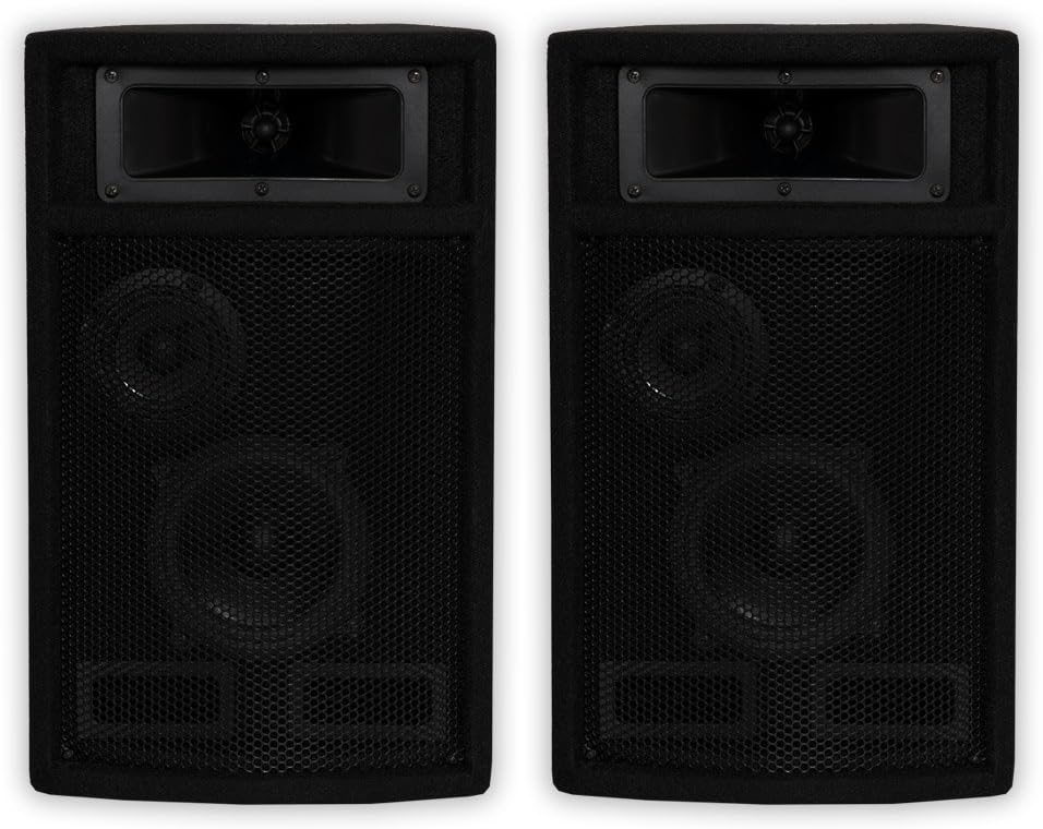 Acoustic Audio by Goldwood Acoustic Audio PA-500X Passive 800 Watt 3-Way Pair DJ PA Karaoke Studio Speakers