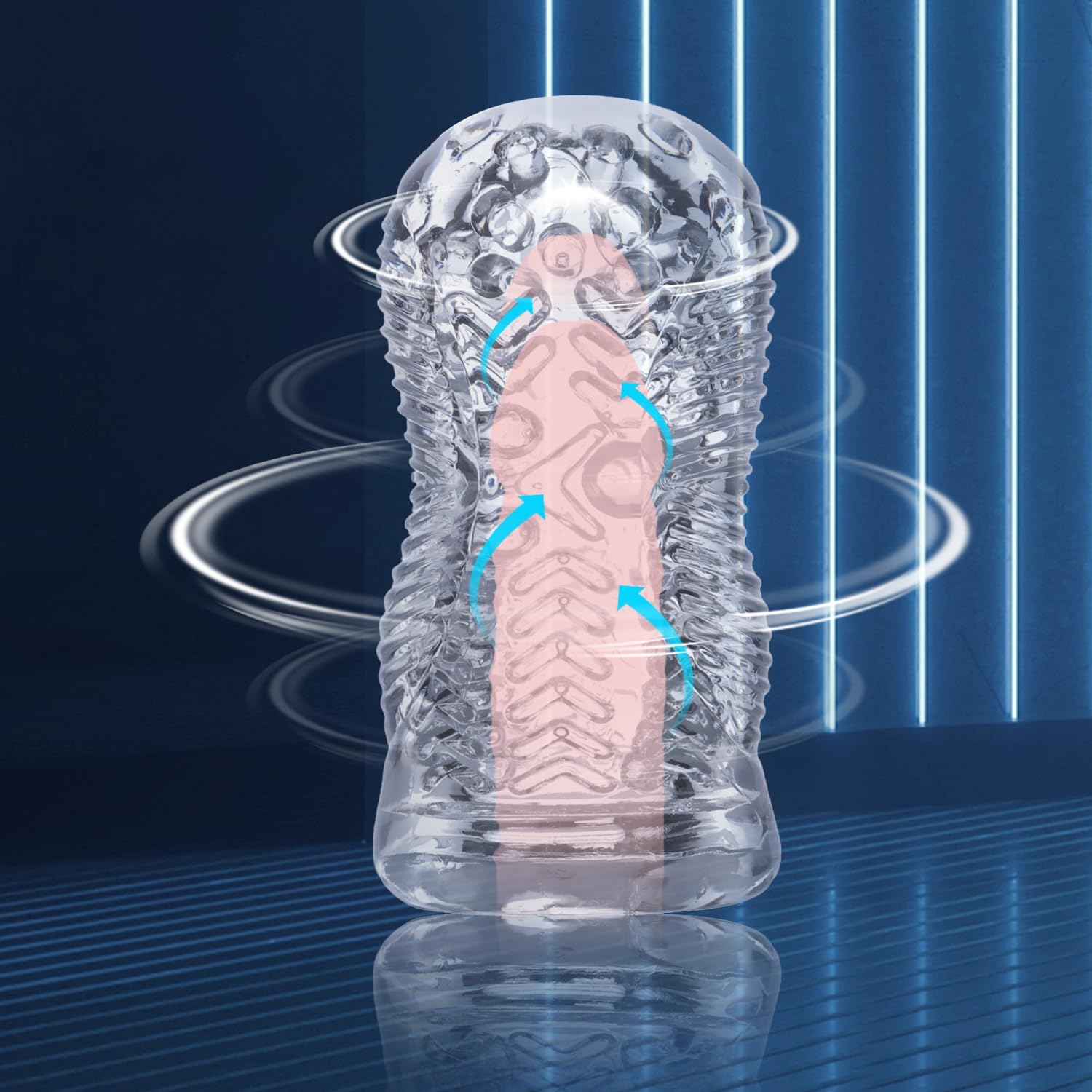 D1Y-Transparent Silicone Materia Men Personal Product for Male