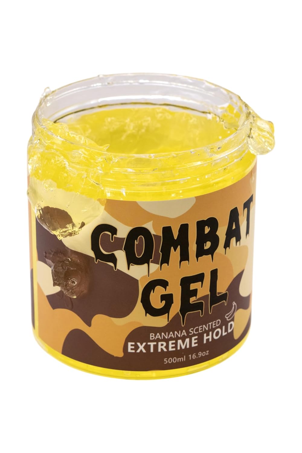 Combat Gel extreme hold hair gel (500 ML, Banana)