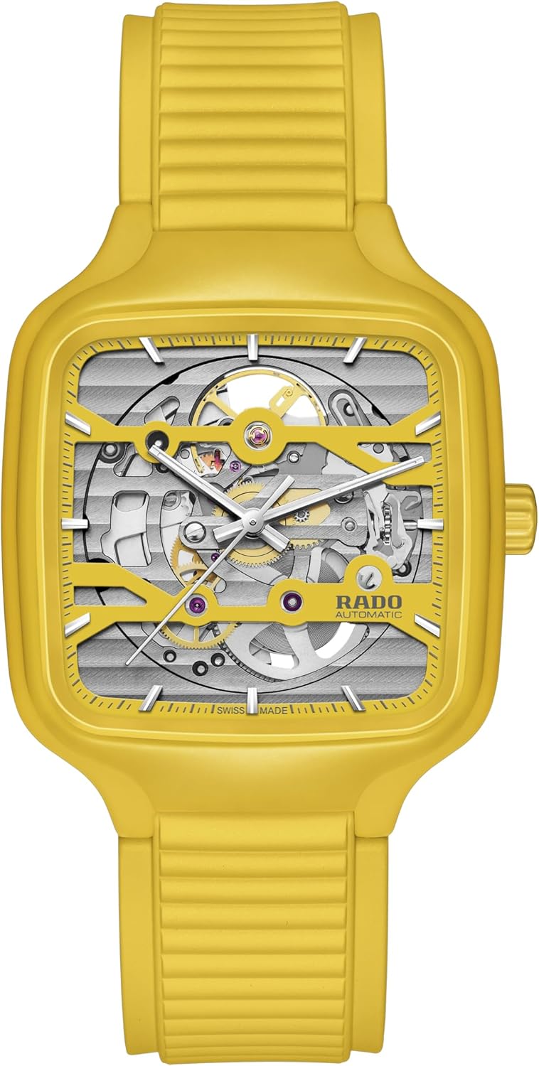 Rado -New True Square-Unisex-Swiss Automatic Watch-High-Tech Ceramic-Sapphire Crystal -38mm