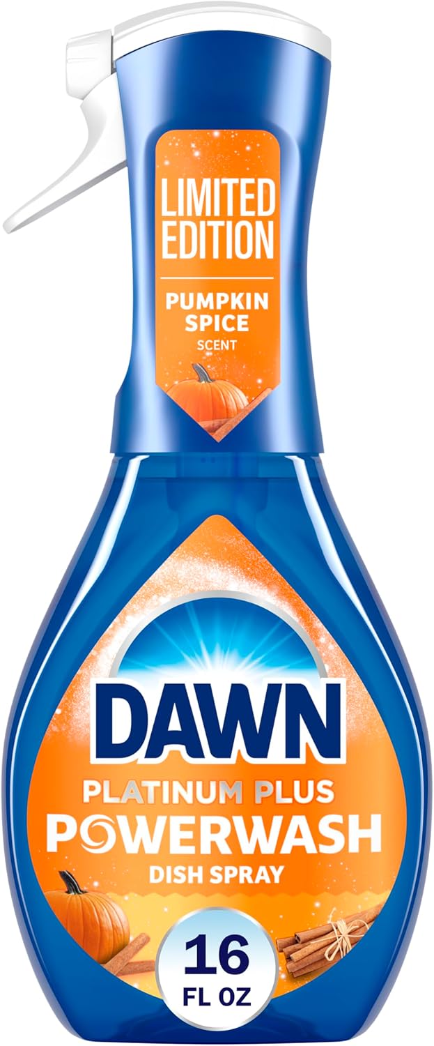 Dawn Powerwash Spray, Dish Soap, Dishwashing Liquid, Pumpkin Spice, 1 Starter Kit, 16 Fl Oz