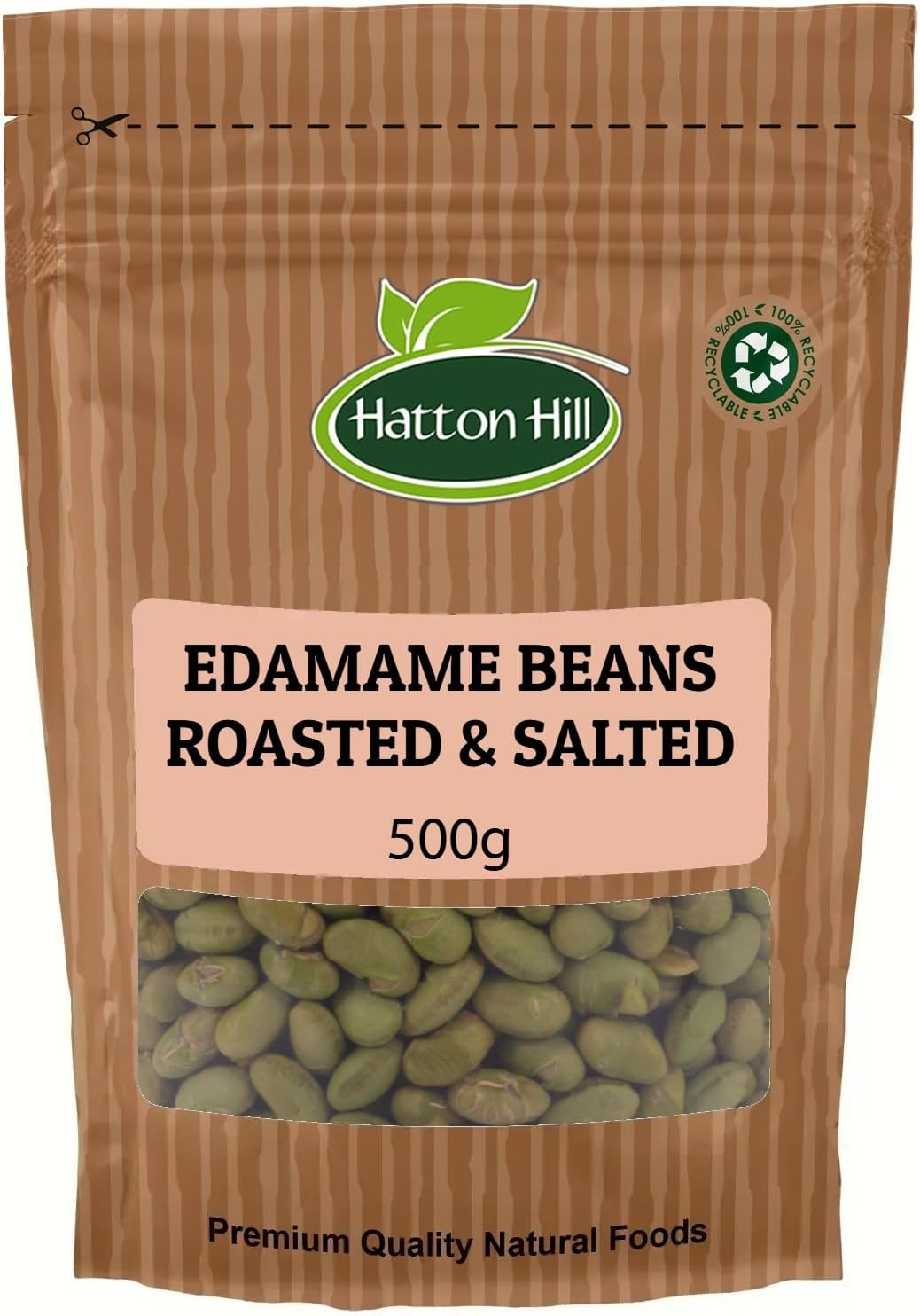 Edamame Beans Roasted & Salted 500g by Hatton Hill
