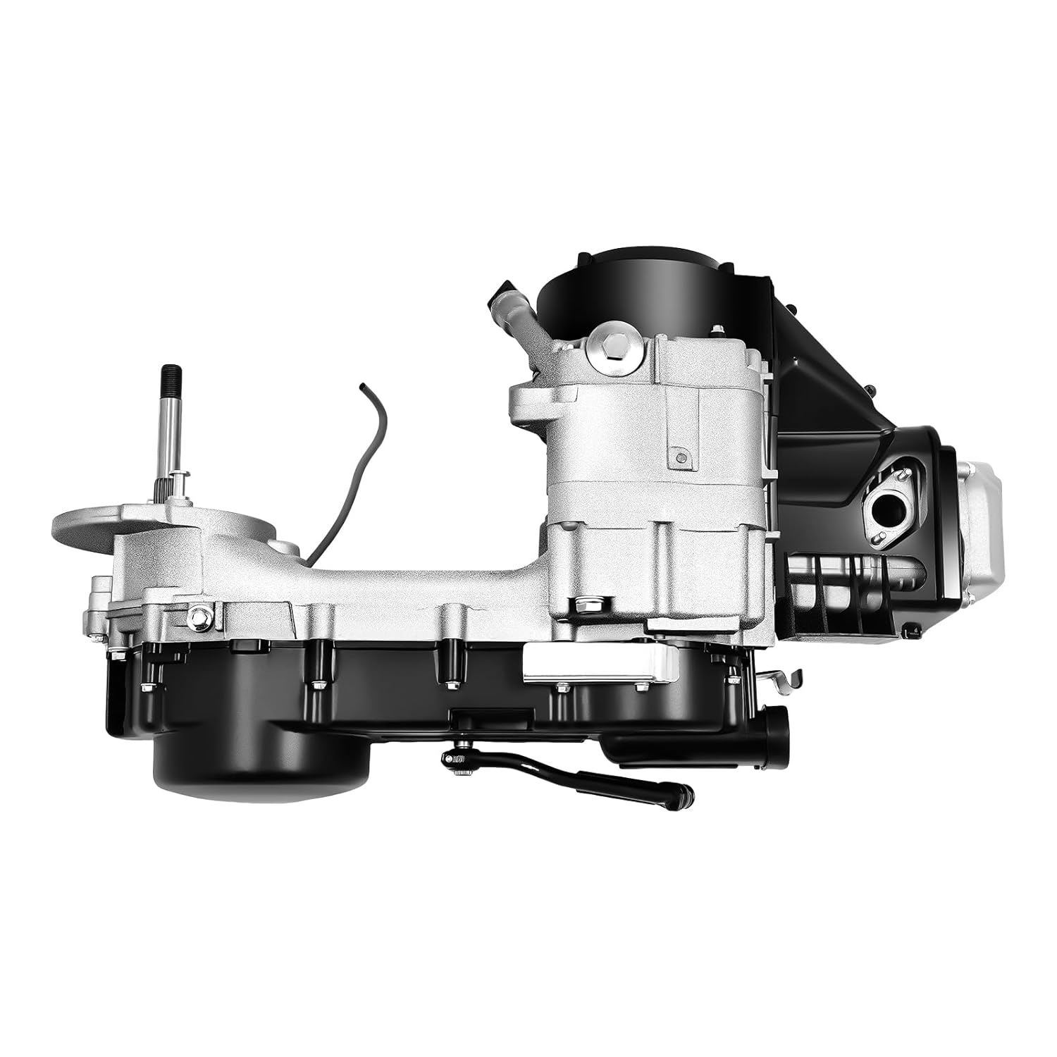 150CC GY6 Moped Scooter Engine Motor, 4-Stroke ATV Go-Kart Engine Motor Kit Single Cylinder Engine Scooter with CVT Auto Clutch for 11" Long Case Engine Size ATV Go Karts