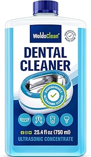 Ultrasonic Cleaner Solution for Dentures & Retainers - 25,36 fl oz Concentrate for ultrasonic Machines