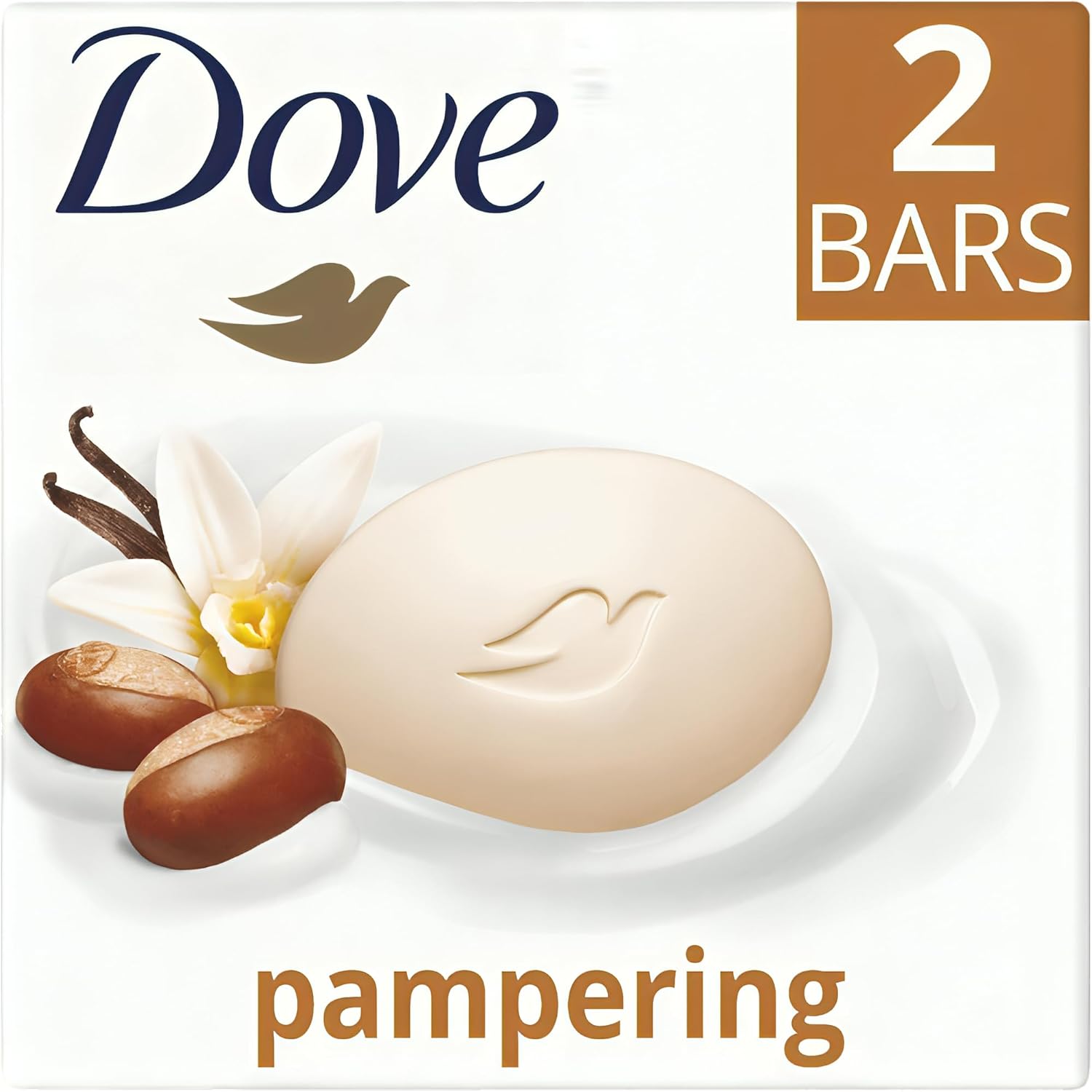 2x Dove Pampering Bar 90G - Ideal For, bath soap, dove shea butter, dove vanilla, dove soap, dove soap bar, bars of soap, dove soap bar multipack, dove bar soap, bar of soap