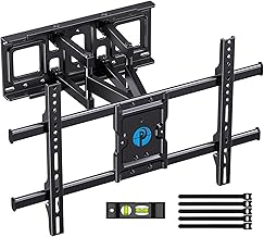 Pipishell Full Motion TV Wall Mount for Most 37-75 Inch TVs up to 132lbs, Wall Mount TV Bracket Articulating Swivel Tilt Extension Leveling Max VESA 600x400mm Fits 12/16" Wood Stud, PILFK1