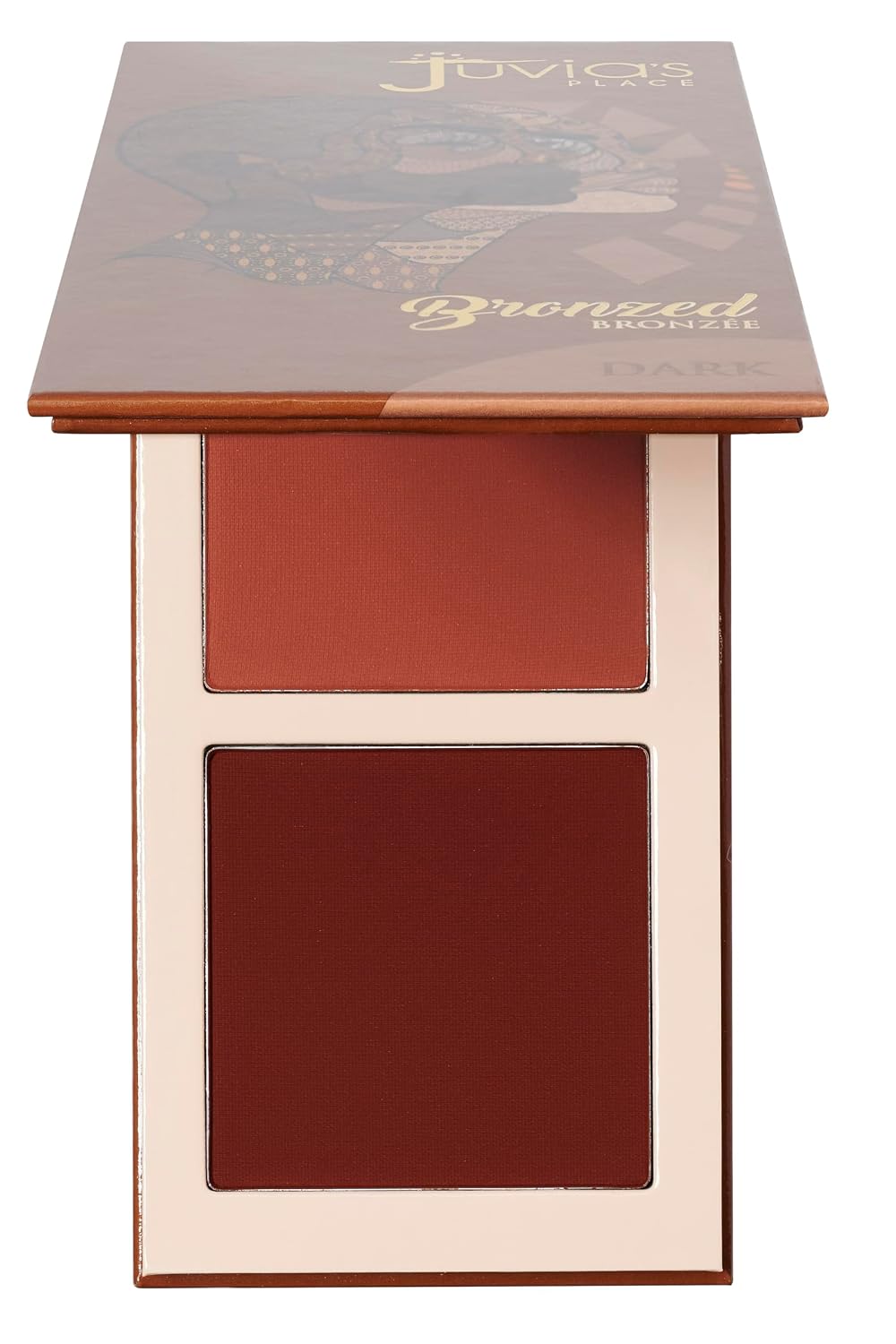 Juvia's Place Duo Bronzer Dark, Soft Matte Bronzer Powder Face Makeup
