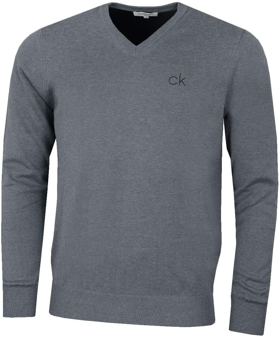 Calvin Klein Mens 2025 Durable Comfort V-Neck Tour Golf Sweater