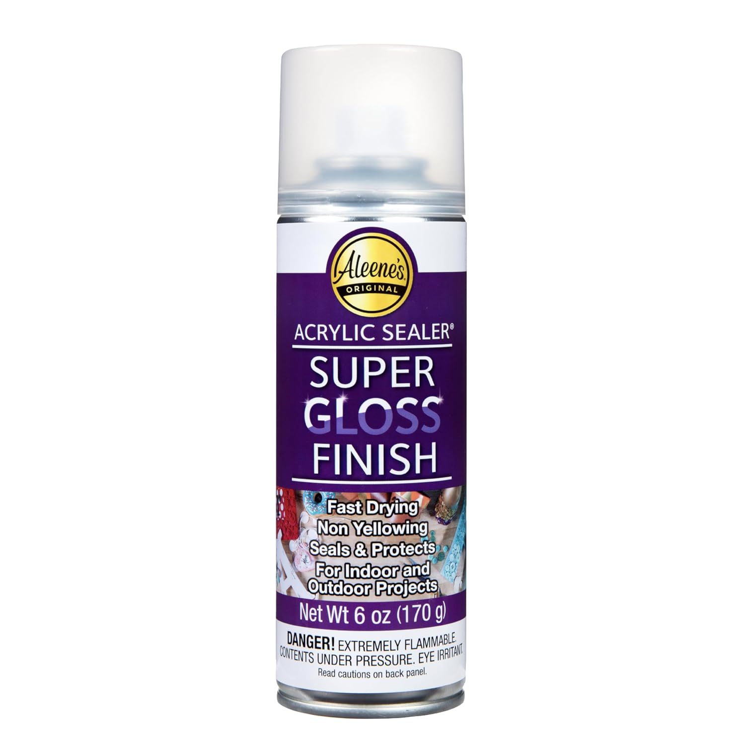 Aleene's Spray Acrylic Sealer, Super Gloss Clear Finish, 6 oz