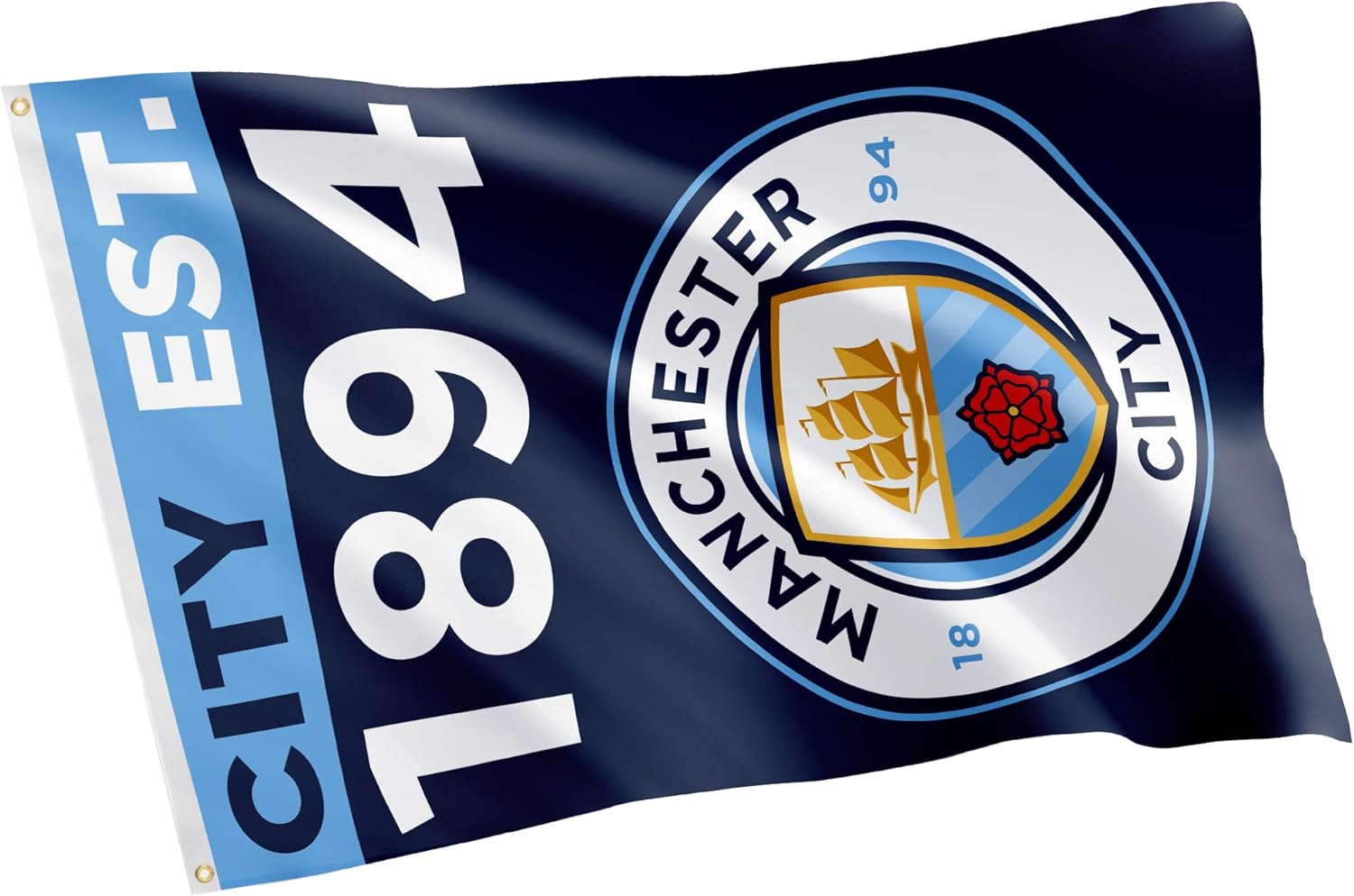 Desert Cactus Manchester City Flag Man City MCFC Football Soccer 100% Polyester Indoor Outdoor 3x5 feet Banner (Flag 3)