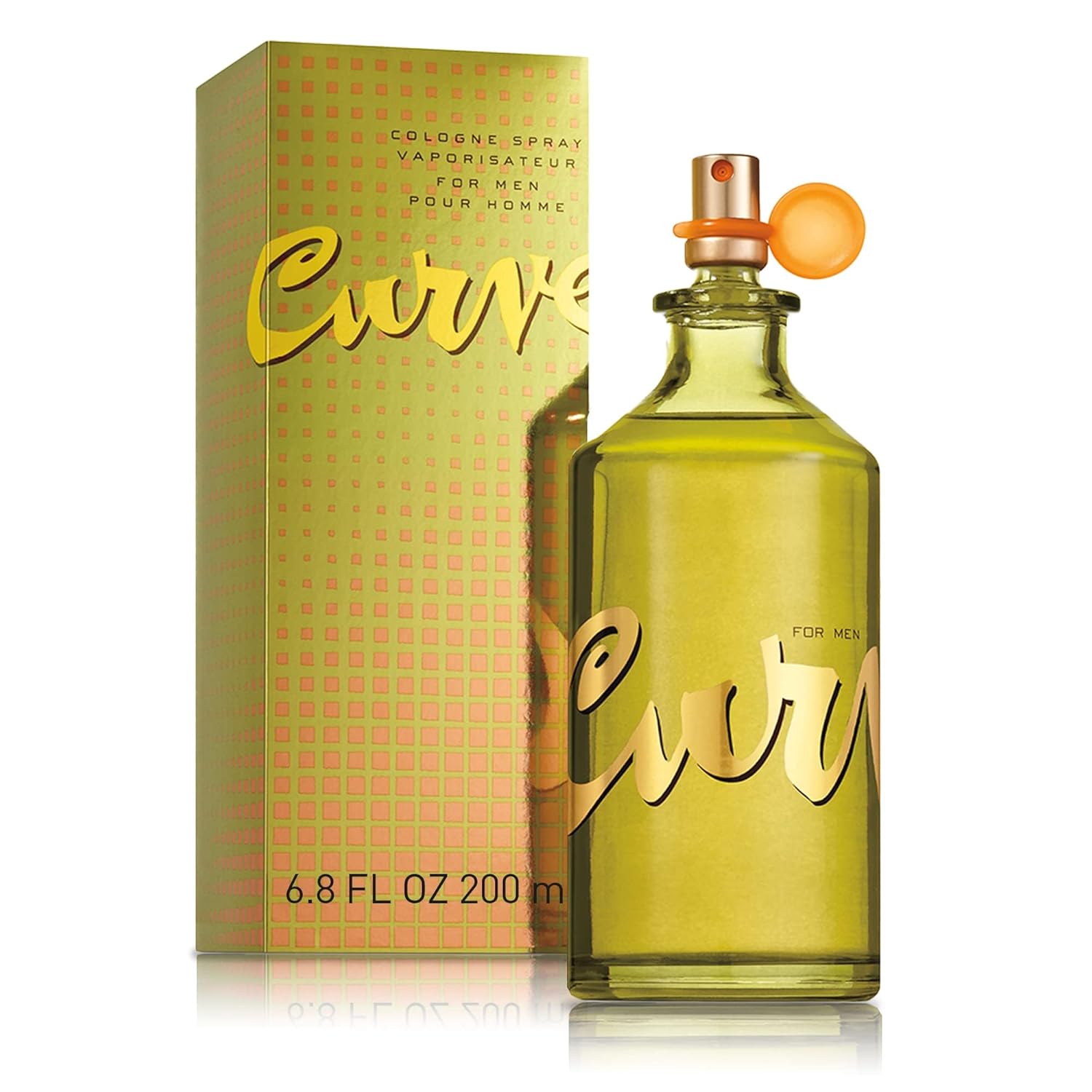 Curve Men's Cologne Fragrance Spray, Spicy Wood Magnetic Scent for Day or Night, 6.8 Fl Oz