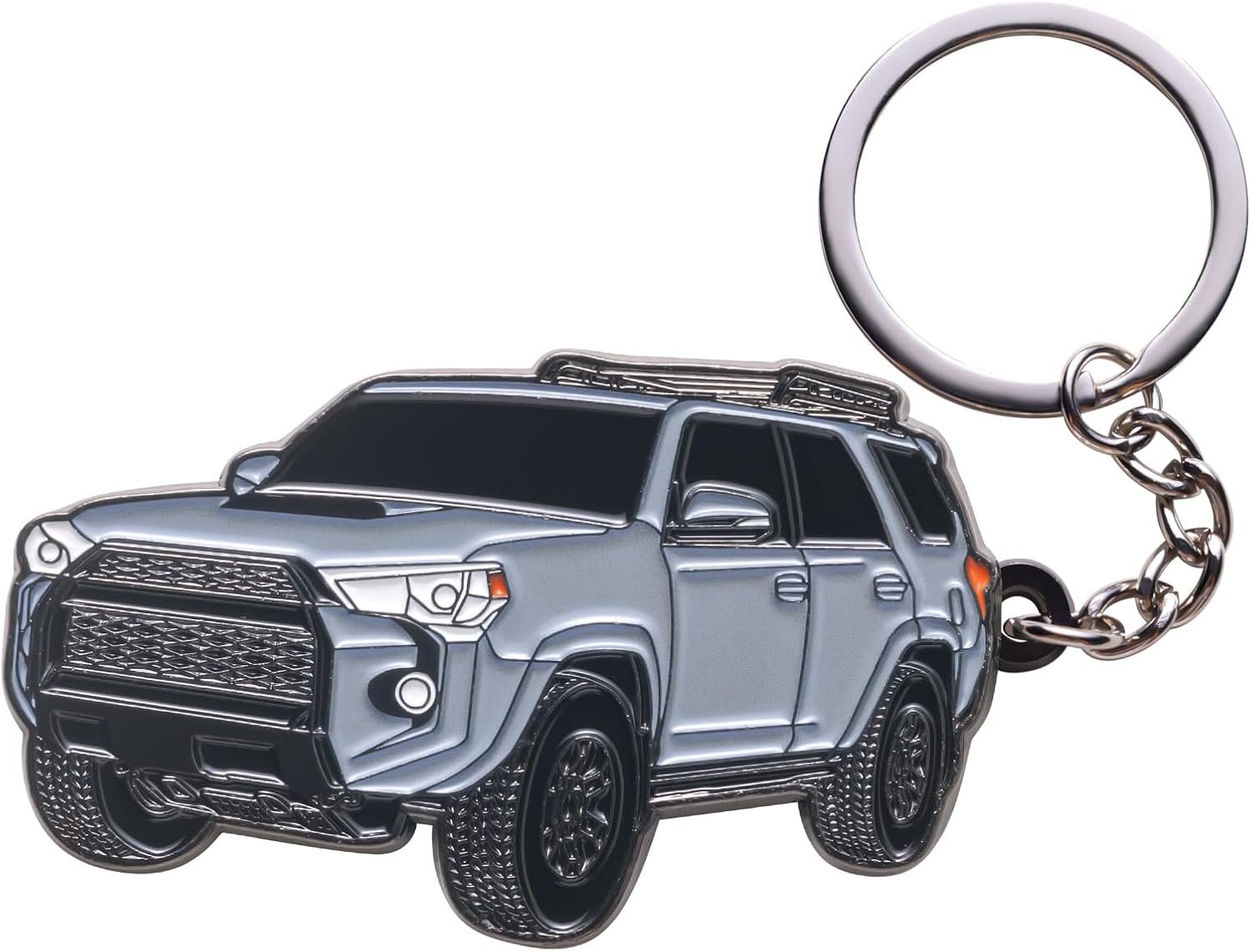 for 4Runner Keychain Accessories,for 4 Runner Key Chain Key fob Cover - 3rd 4th 5th gen mods for TRD Car Accessories(Gray)