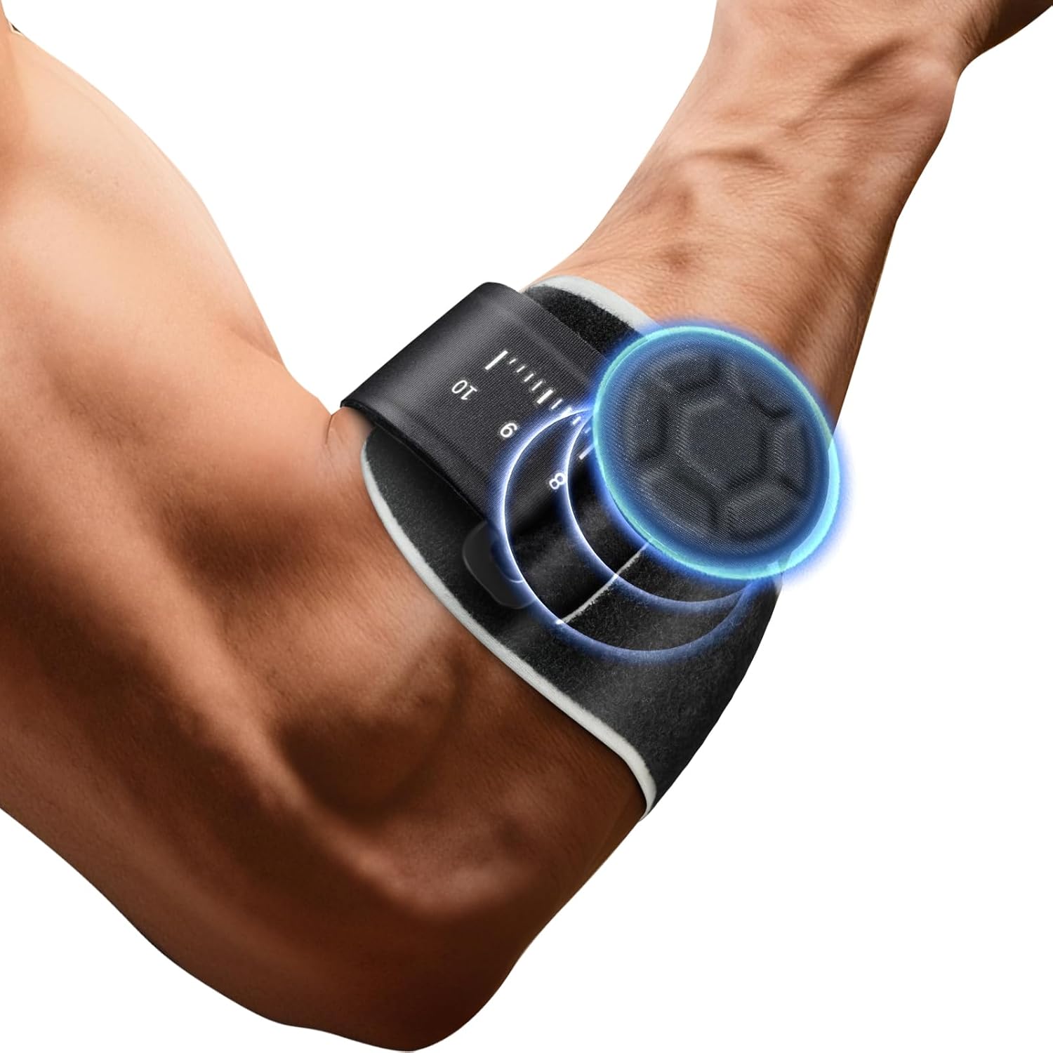 Tennis Elbow Support Strap Golfers Elbow Support for Men & Women Adjustable Tennis Golfers Elbow Brace with EVA Compression Pad Forearm Epicondylitis Clasp