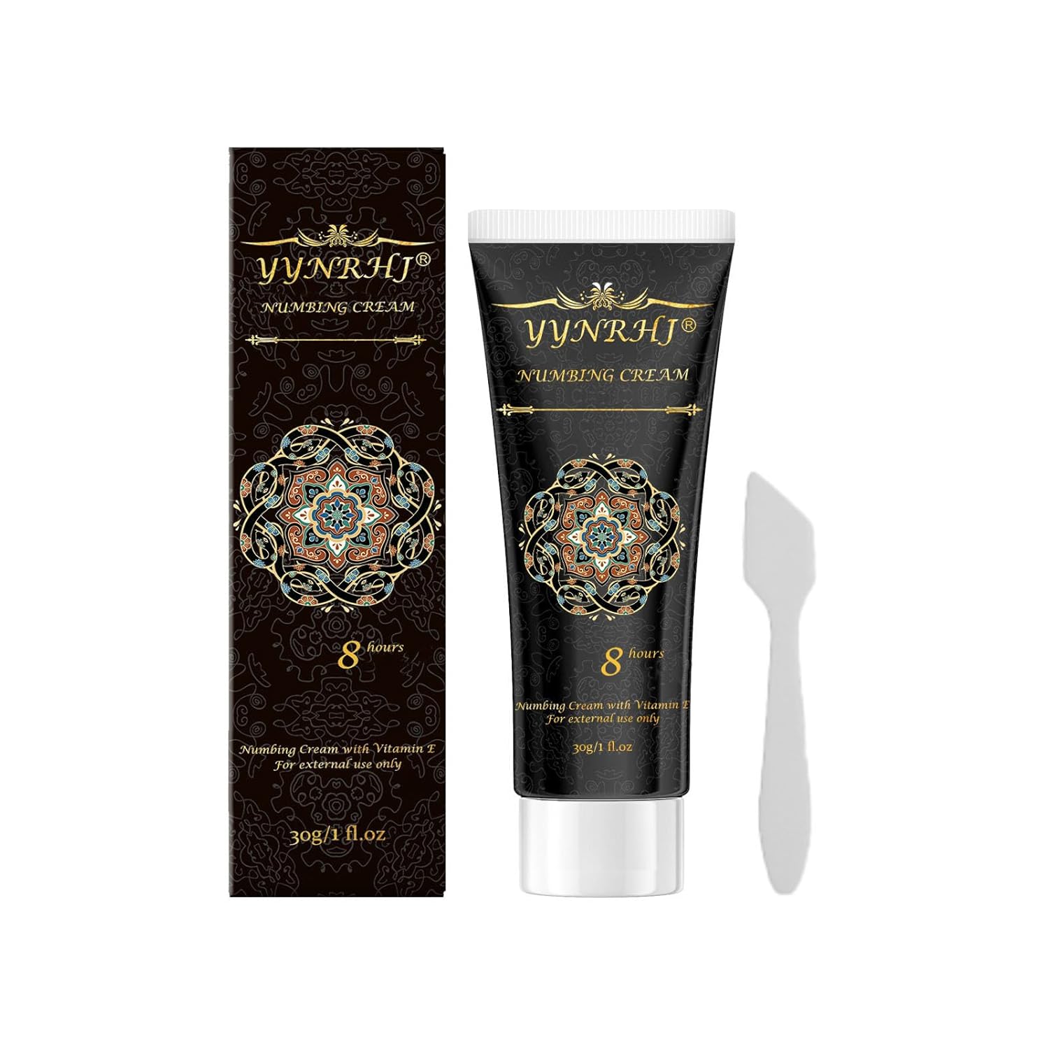 Numbing Cream 8 hours Maximum Strength，Painless Numbing Cream,Contains vitamin E, Mint, Licorice (1floz/30g)