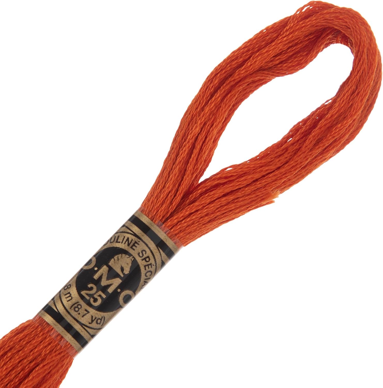 Hobby Lobby DMC Cotton Embroidery Floss - 720 Dark Orange Spice (Set of 12)